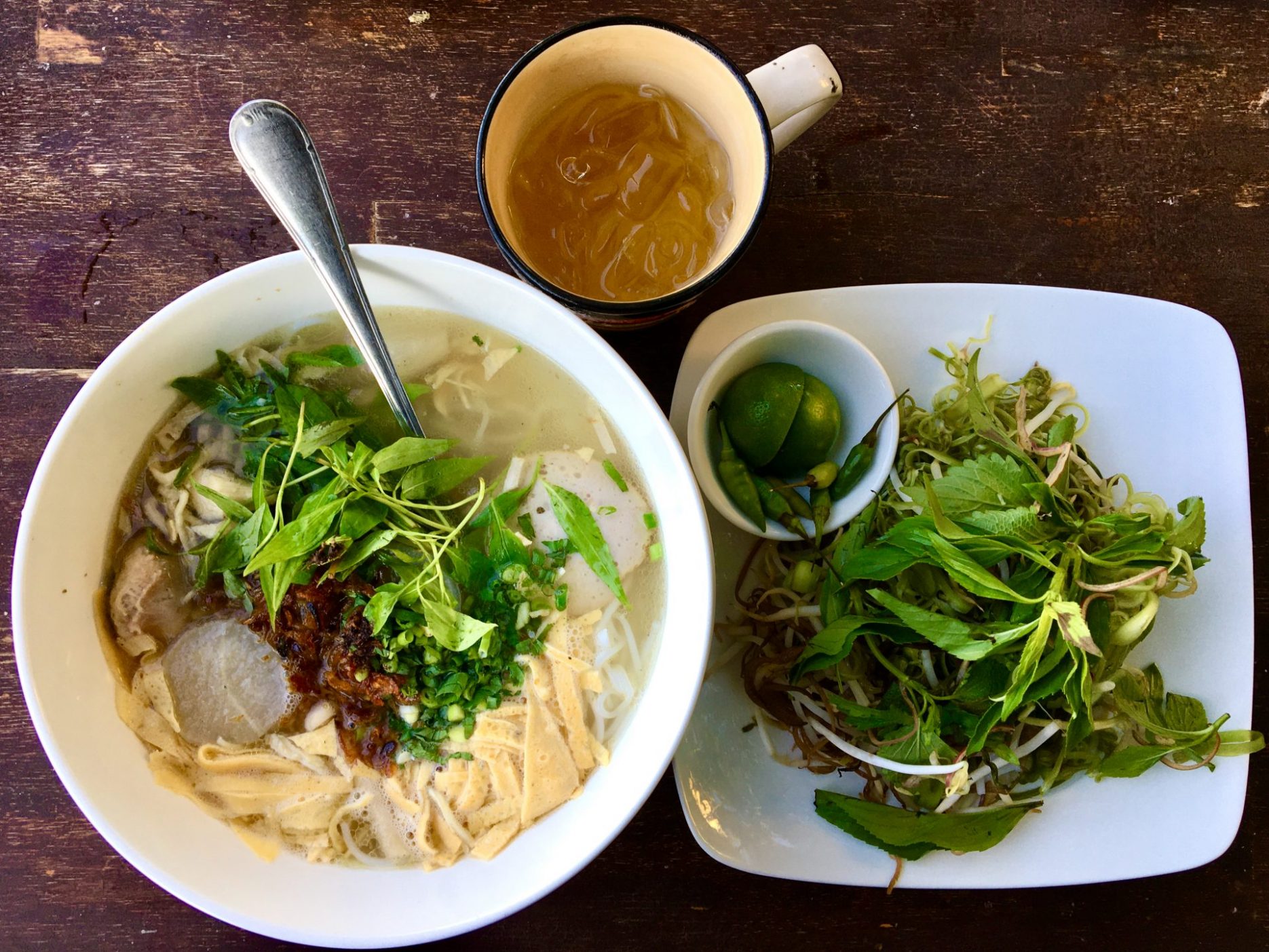 B N Thang Vietnamese Noodle Soup With Chicken Pork Egg