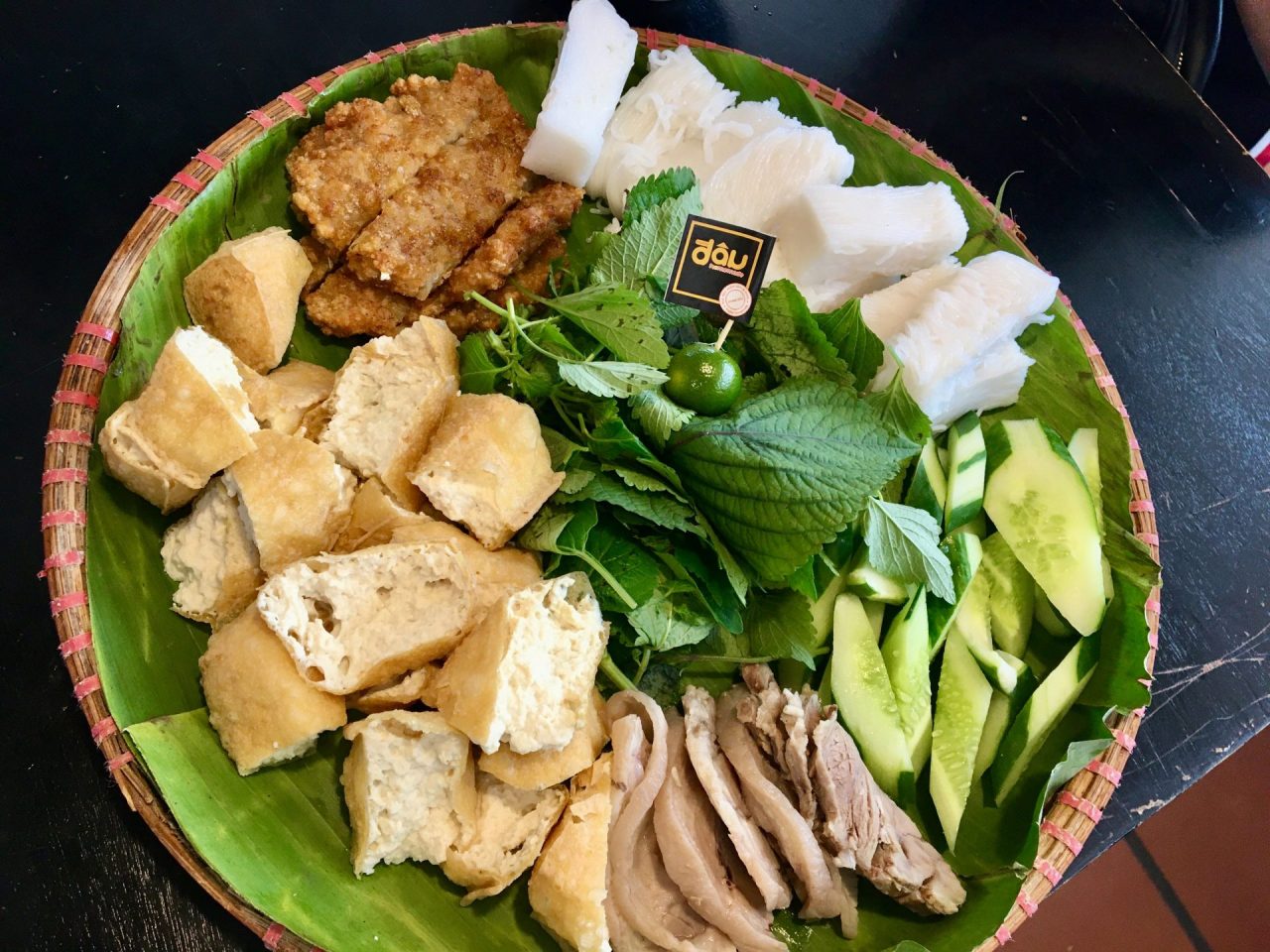 Bún Đậu Mắm Tôm - Rice Vermicelli Noodles with Fried Tofu and Shrimp ...