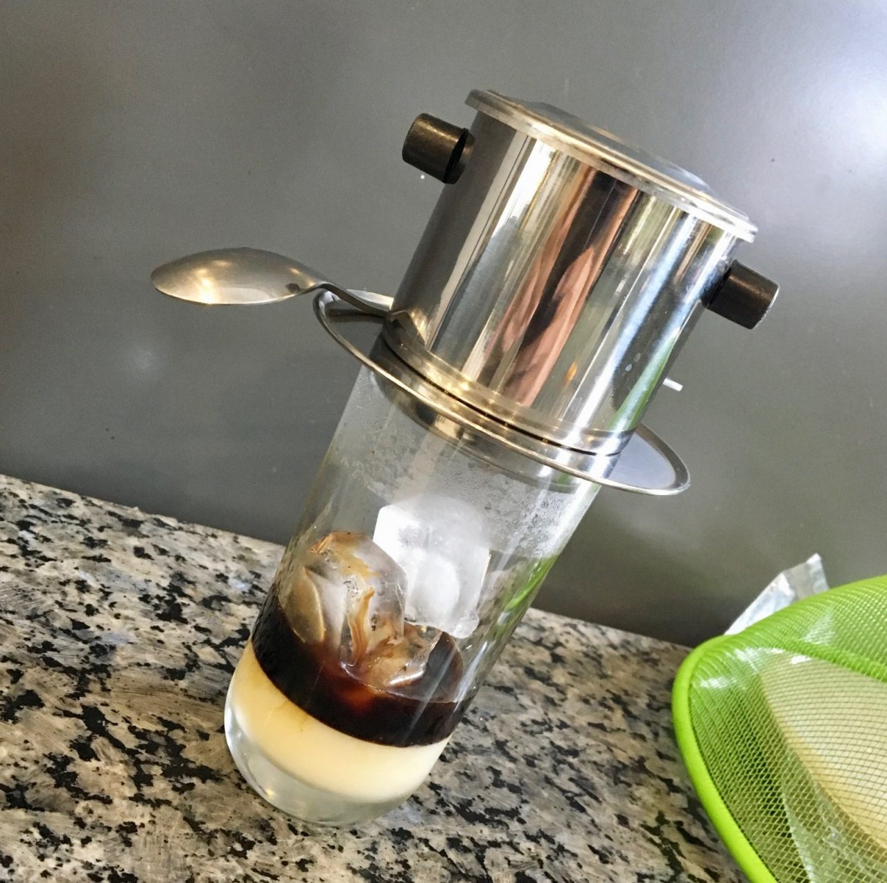 Vietnamese Coffee - Caphe Sua Da in making